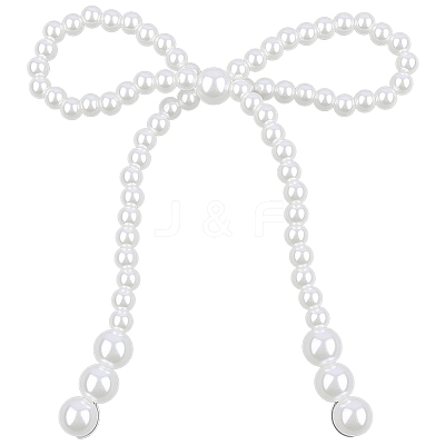 12Pcs Plastic Imitation Pearl Beads Cake Decoration AJEW-CP0010-61A-1