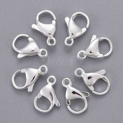 304 Stainless Steel Lobster Claw Clasps X-STAS-E464-21A-S-1