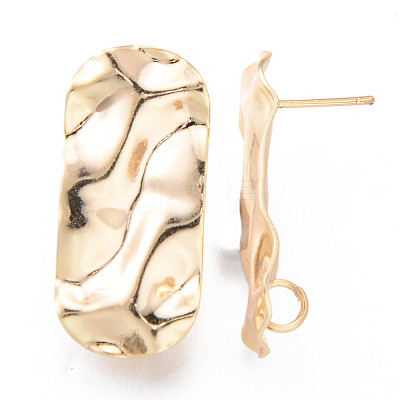 Brass Stud Earrings Findings X-KK-R116-014-NF-1
