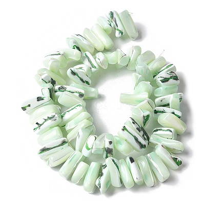 Dyed Natural Trochus Shell Beads Strands SSHEL-C013-09I-1