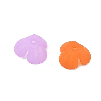Acrylic Frosted Bead Caps AC-CBA81FF-09-1