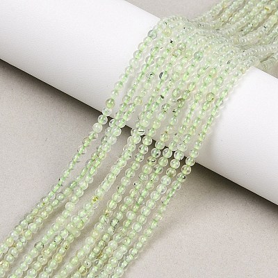 Natural Prehnite Beads Strands G-C255-B03-2mm-1
