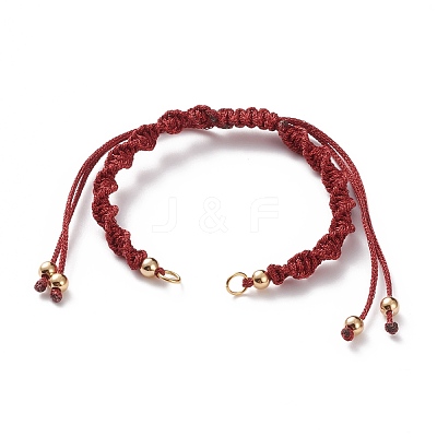 Adjustable Polyester Braided Cord Bracelet Making AJEW-JB00848-1