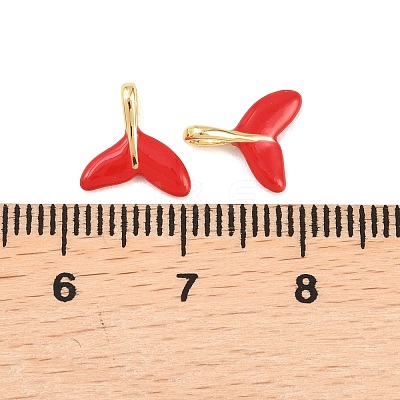 Brass Enamel Charms KK-B167-02G-03-1