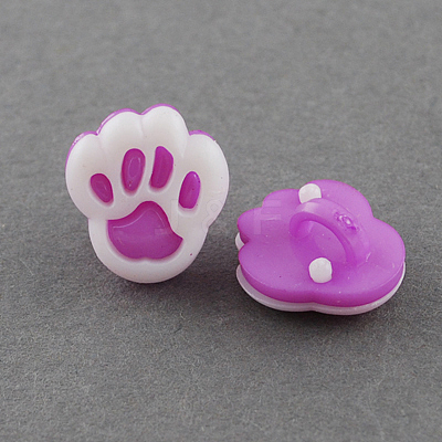 Acrylic Shank Buttons BUTT-Q022-B-04-1