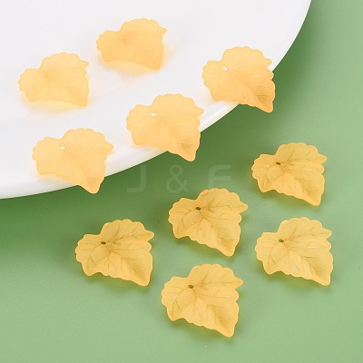 Autumn Theme Transparent Frosted Acrylic Pendants PAF002Y-9-1