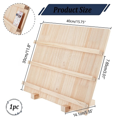 Synthetic Wooden Earring Display Stands EDIS-WH0015-04-1