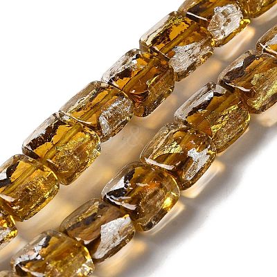 Handmade Gold Foil and Silver Foil Lampwork Beads FOIL-C001-01C-05-1