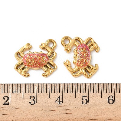 304 Stainless Steel Enamel Pendants STAS-I351-22G-04-1