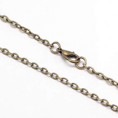Vintage Iron Cable Chain Necklace Making for Pocket Watches Design X-MAK-M001-AB-1