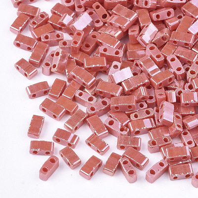 2-Hole Opaque Glass Seed Beads SEED-S023-06J-1