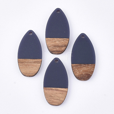 Resin & Walnut Wood Pendants X-RESI-S358-16J-1