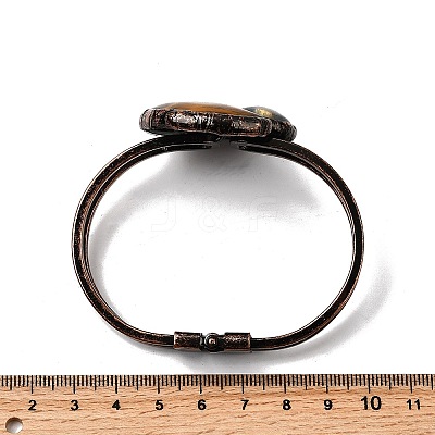 Natural Tiger Eye & Labradorite Bangles for Women BJEW-A043-01R-02-1