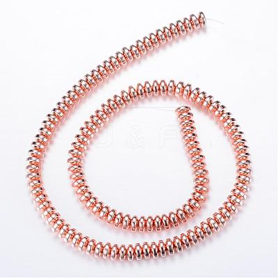 Electroplate Non-magnetic Synthetic Hematite Bead Strands G-Q465-20RG-1