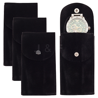 Portable Velvet Watch Pouches TP-WH0001-02C-1