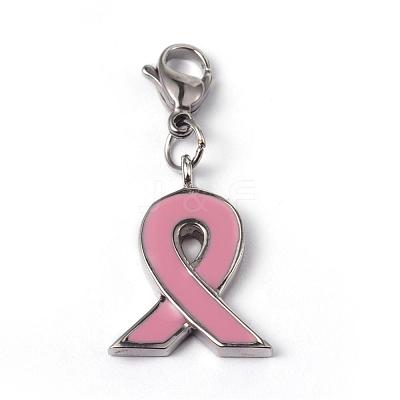 316 Surgical Stainless Steel Enamel Pendants STAS-L184-050-1