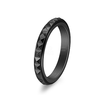 Rotatable Version Korean StyleRotatable Stainless Steel Finger Ring for Men's PW-WGAB2A4-31-1