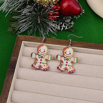 Christmas Acrylic Dangle Earrings FS-WGDBFB5-01-1