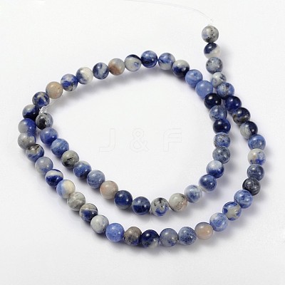 Natural Sodalite Beads Strand X-GSR6mmC013-1