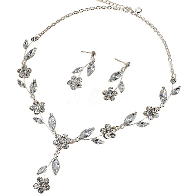 Alloy Rhinestone Jewelry Sets FS-WG30807-01-1
