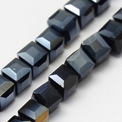 Electroplate Glass Bead Strands EGLA-J028-4x4mm-AB12-1