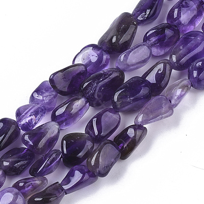 Natural Amethyst Beads Strands G-S363-006B-1