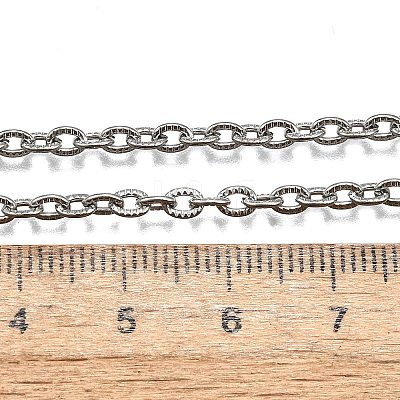 Non-Tarnish 304 Stainless Steel Cable Chain Necklaces X-NJEW-JN01471-1