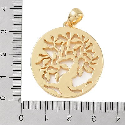 Rack Plating Brass Pendants KK-A224-02B-G-1