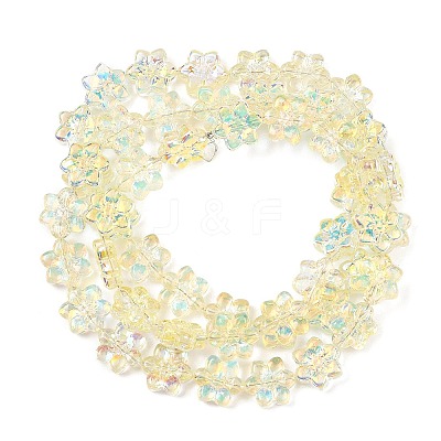 Electroplate Glass Beads Strands EGLA-P069-02A-AB04-1