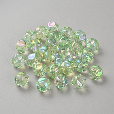 Plating Acrylic Beads LS-OACR-WH20006-01E-1