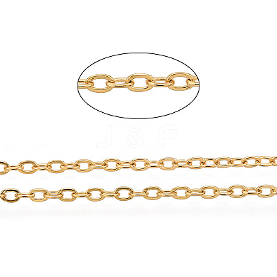 PVD Vacuum Plating 304 Stainless Steel Cable Chains CHS-R002-0.4mm-G-1