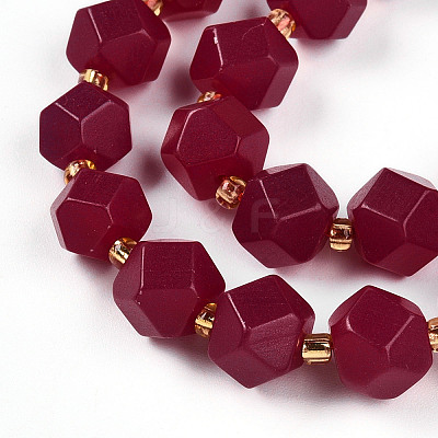 Natural Ruby Beads Strands G-T140-10-1