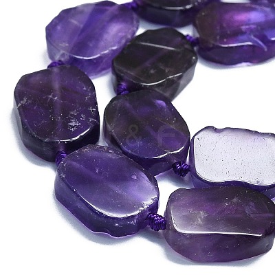 Natural Amethyst Beads Strands G-K245-J12-01-1