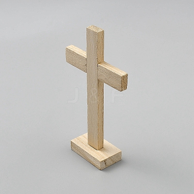 Wooden Cross Display Decorations DIY-WH0899-50-1