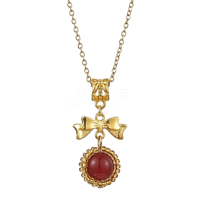 304 Stainless Steel Necklaces NJEW-MZ00026-1