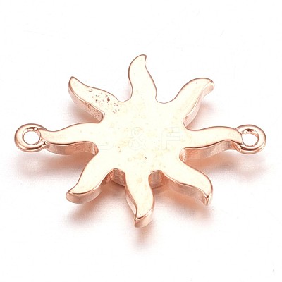 Synthetic Opal Links Connectors KK-K228-06-RG-1