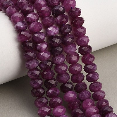 Faceted Dyed Natural White Jade Beads Strands GG-CBAE966-01A-K-1