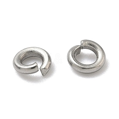 Tarnish Resistant 304 Stainless Steel Open Jump Rings X-STAS-E067-07-4mm-1