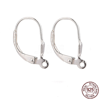 Sterling Silver Leverback Hoop Earring Findings X-STER-A002-181-1