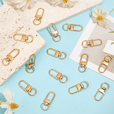 36Pcs Alloy Swivel Clasps PURS-CN0001-12P-1