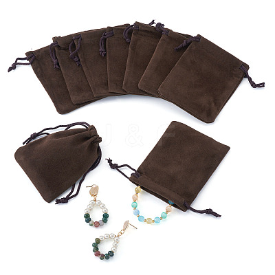 20Pcs Rectangle Velvet Drawstring Pouches TP-TA0001-04B-1