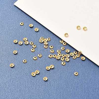 Brass Bead Cap X-KK-F824-028G-1