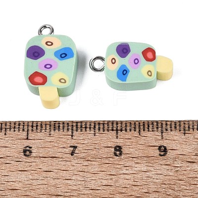 Handmade Polymer Clay Pendants CLAY-Q253-07P-06-1