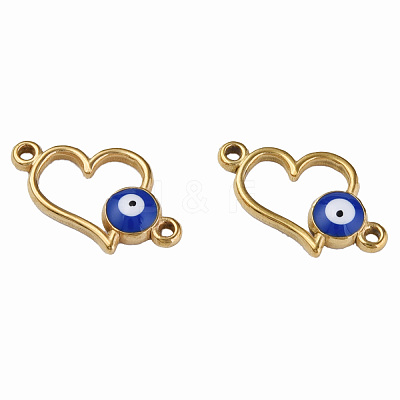 304 Stainless Steel Enamel Connector Charms STAS-N087-64-03G-1
