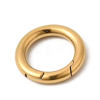304 Stainless Steel Spring Gate Rings STAS-B128-05G-03-1