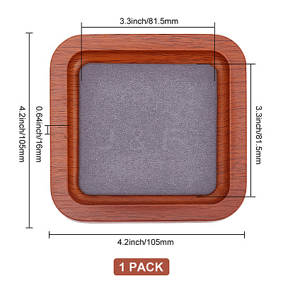 Square Wood Jewelry Plate AJEW-WH0401-71B-1