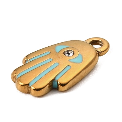304 Stainless Steel Enamel Pendants STAS-Z199-01G-07-1