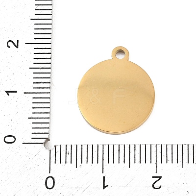 Buddhist 304 Stainless Steel Pendants SA-CBAE30B-02A-G-1