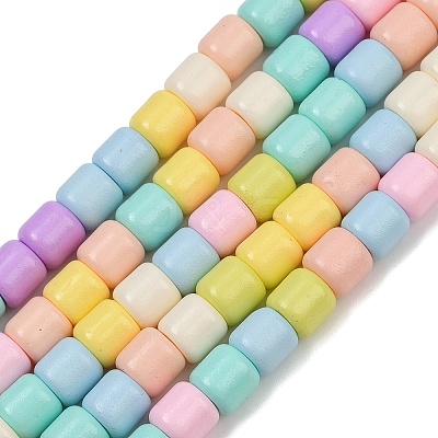 Baking Paint Glass Beads Strands LAMP-S070-06E-1