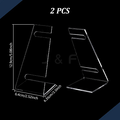 L Shaped Acrylic Watch Display Stands ODIS-WH0086-081B-1